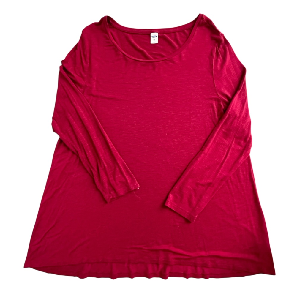 Old Navy Women's Red Long Sleeve Tunic Top Size XL - Picture 3 of 5